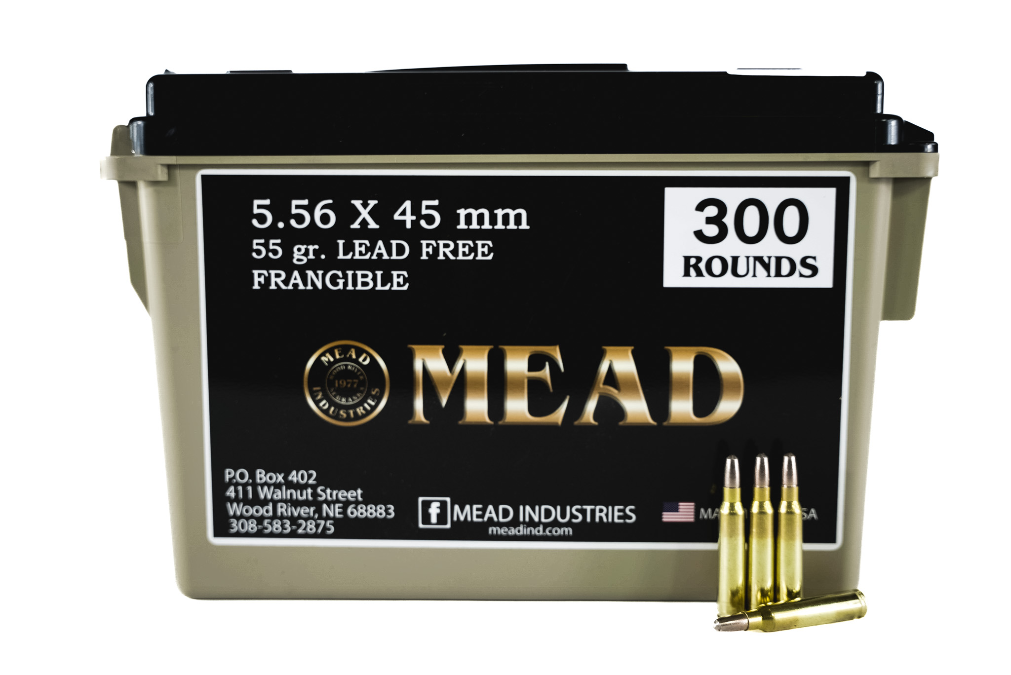 5.56 X 45mm 55gr Lead-Free Frangible Ammunition!! NEW Brass, 300