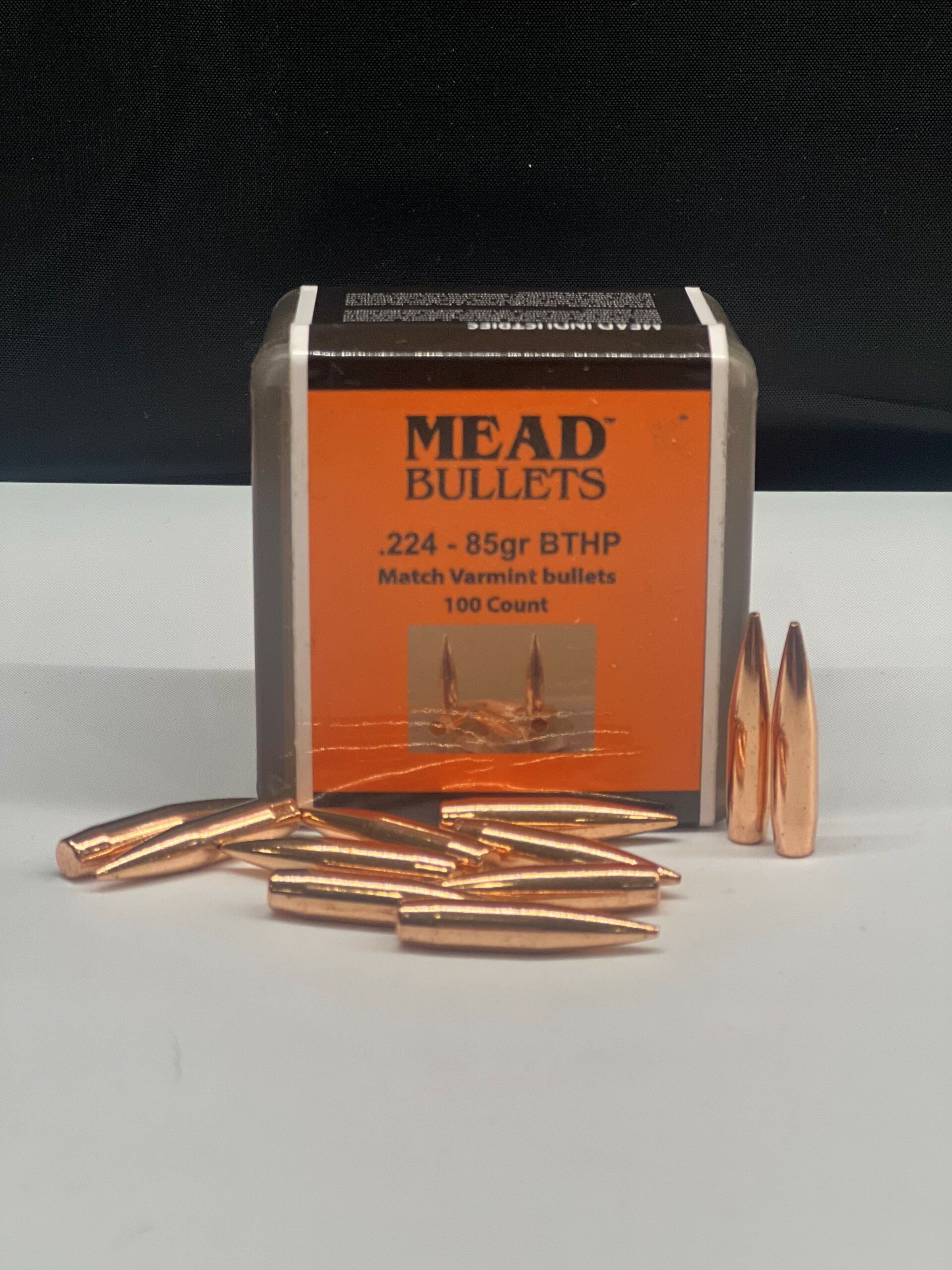Mead 22 Caliber (.224 Dia.) 85gr BTHP Match Varmint 100 Per Box Mead