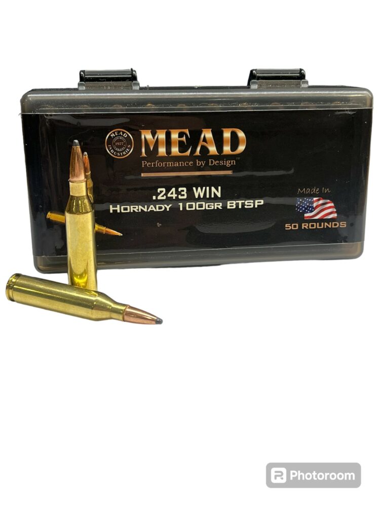MADE IN THE USA!! 243 Win Hornady 100gr BTSP!! Comes In A Free 50rd ...