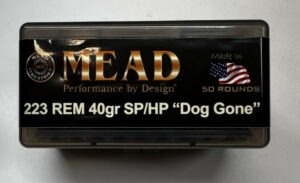 223 REM MEAD 40gr SP "Dog Gone" Varmint Ammunition!(50 rounds)