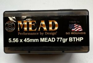 5.56 x 45mm MEAD 77gr BTHP!   (50 rounds)