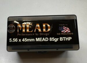 5.56 x45mm MEAD 85gr BTHP (50 Rounds)