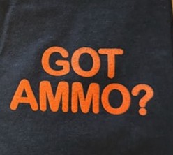 MEAD GOT AMMO? FRONT - TATTERED FLAG BACK-BLACK T-SHIRT - Image 3