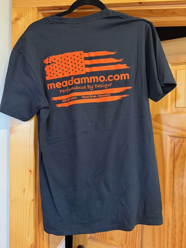 MEAD GOT AMMO? FRONT - TATTERED FLAG BACK-BLACK T-SHIRT - Image 2
